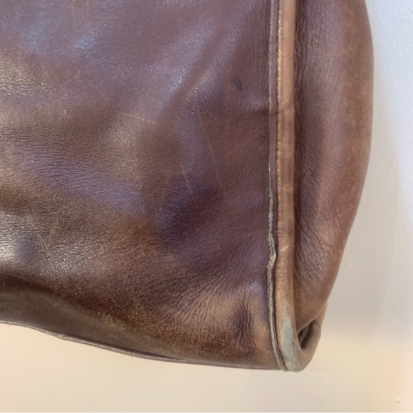Coach VTG Rare Leather Large Shoulder Tote Bag 7303 USA - Picture 12 of 14